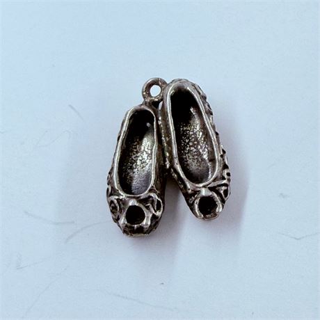 4.4g Sterling Ballerina Shoes Pendant / Charm