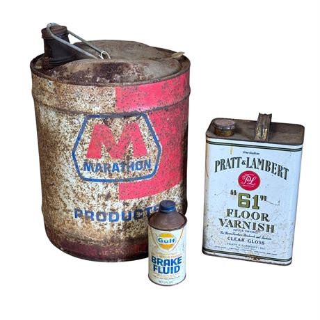 Marathon, Pratt & Lambert and Gulf Cans