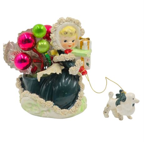 VTG Napco Planter with Dog