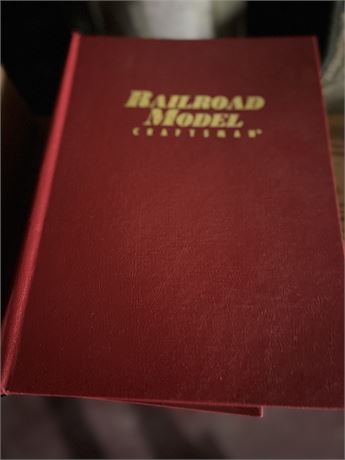 Large binder of railroad magazines book