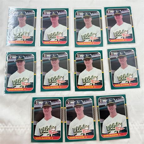 11x 1987 Donruss Mark McGwire #1