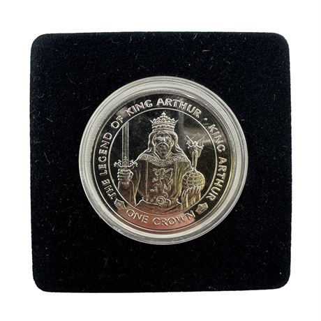 1996 Isle of Man Legend of King Author Commemorative Coin