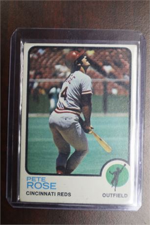 1973 Topps Baseball Pete Rose Card #130 REDS