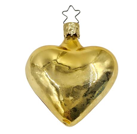 VTG West German, Puffy Heart Ornament