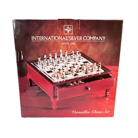 International Silver Company Versailles Chess Set NIB