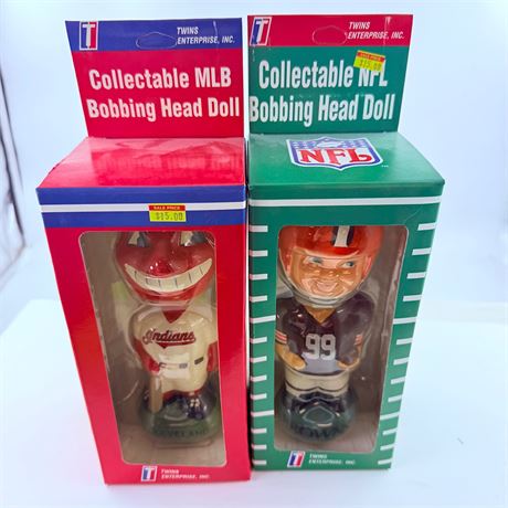 Browns + Indians Bobbleheads