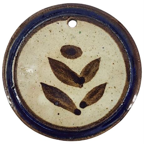 Vintage Signed Studio Pottery Earthenware Wall Plaque