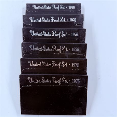 6x 1976 US Mint Proof Sets