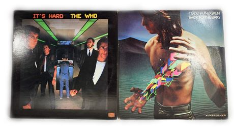 The Who & Todd Rungren Record Albums Both VG+