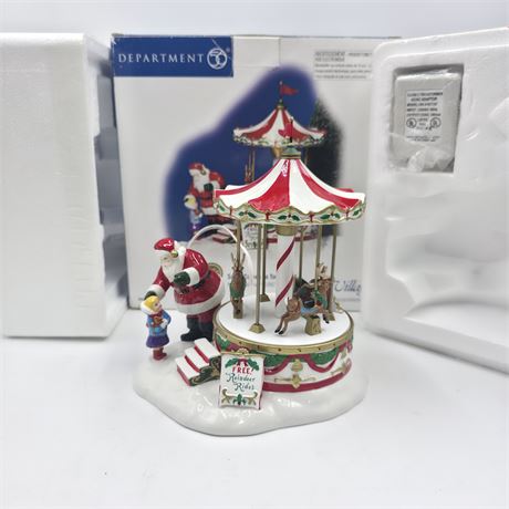 2004 Dept. 56 Snow Village Animated Carousel
