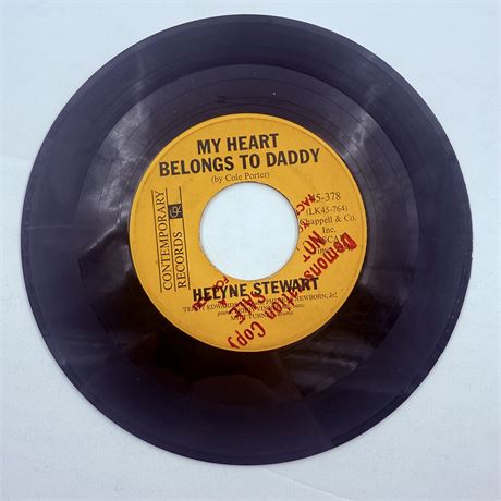 Helyne Stewart Why Don't You Do Right / My Heart Belongs To Daddy Vinyl Record