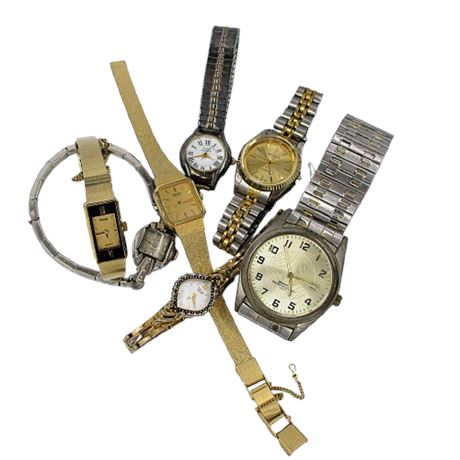 Lot of 7 Watches for Repair, Parts or Crafting
