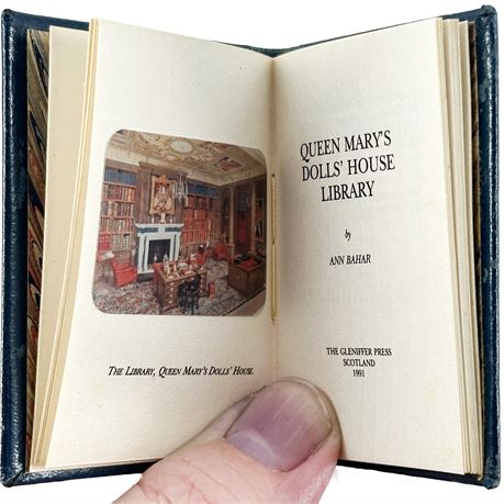 Miniature Handmade Book "Queen Mary's Doll's House Library"