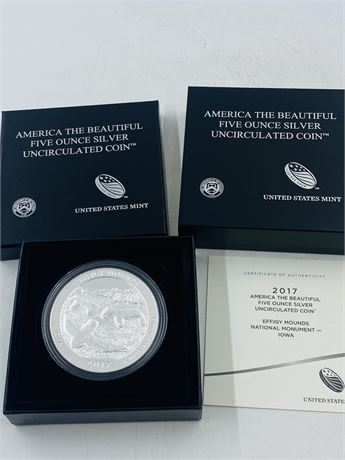 5oz Effigy Mounds America The Beautiful Coin