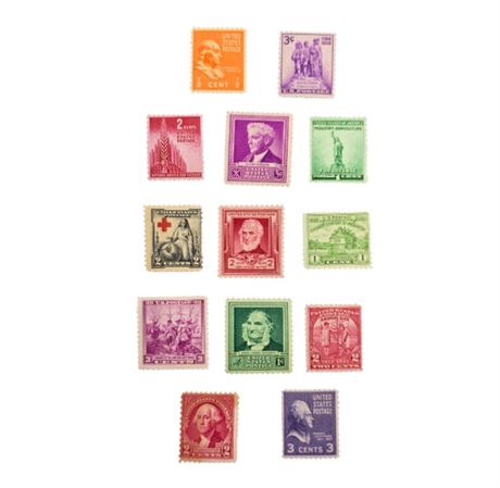 Lot of VTG Stamps Unused Never Hinged