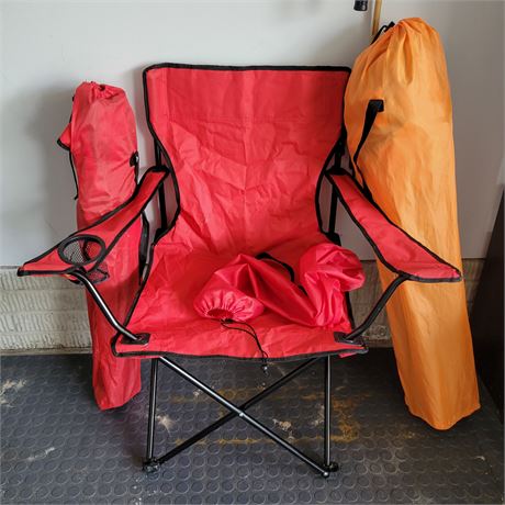 Set of 3 Folding Chairs