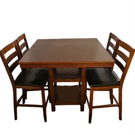 Whalen Furniture Square Top Dining Table & Chairs