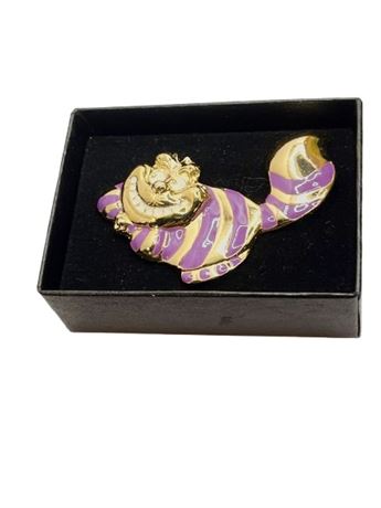 Cheshire Cat brooch