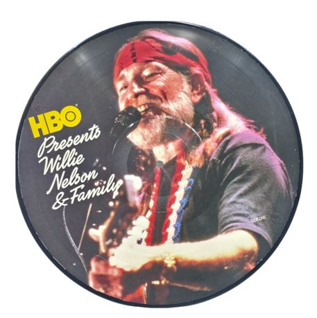 1983 Willie Nelson, Picture Disc, "HBO Presents Willie Nelson & Family"