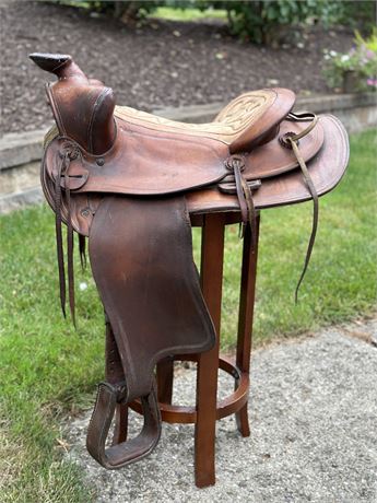 Vintage Saddle with Bells