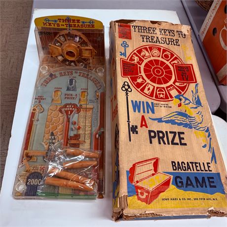 Vintage Tabletop Pinball Game with original box