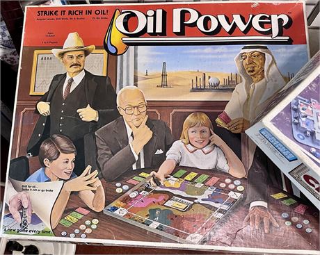 Vintage 1982 oil power museum capers, reminiscingboard game