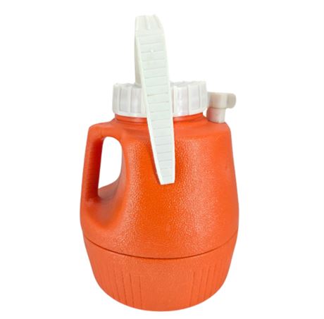 VTG Orange 2 Gallon Cooler Jug with Tap