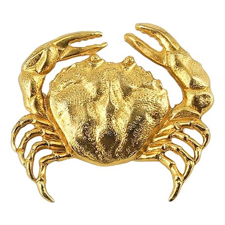 Vintage Crab Cancer Zodiac Brooch