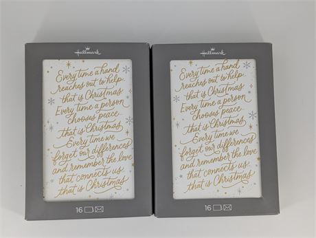 2 New packs Hallmark Christmas Cards (32 cards total)