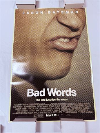 Bad Words Original DS 27x40” Movie Poster
