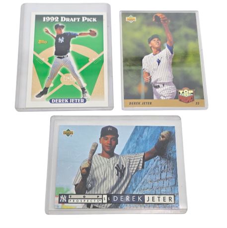 Derek Jeter Baseball Cards 1993 Topps, 1993-94 Upper Deck
