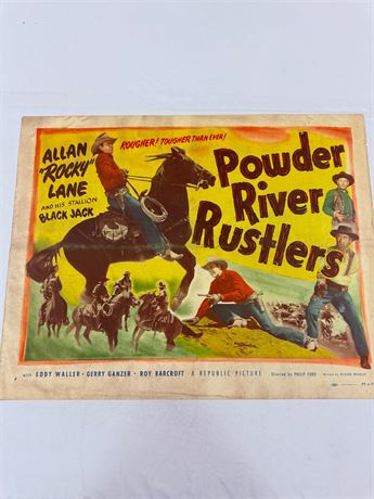 Powder River Rustlers Original 22x28” Movie Poster