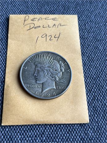 1924 piece dollar  28 grams