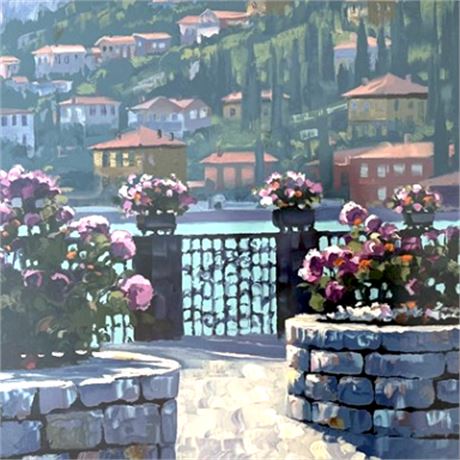 "Mennagio" by Howard Behrens 1993 Hand-Signed Limited Edition Serigraph 1/CXV