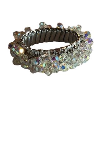 50’s Crystal dangle stretch bracelet