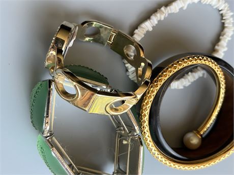 Miscellaneous bracelets and watch lot
