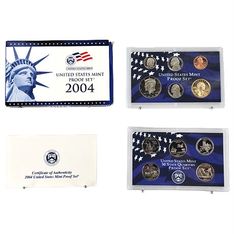 2004 US Mint Proof Set w/ State Quarters Proof Set