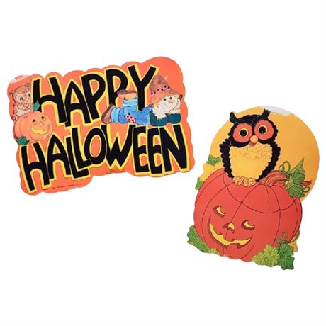 Vintage Halloween Paper Decorations