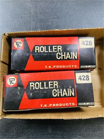 6 NOS TK 428 Roller Chains