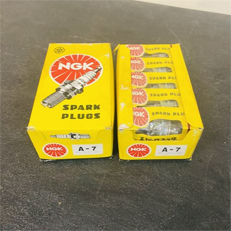 2 Cases NOS NGK A-7 Spark Plugs