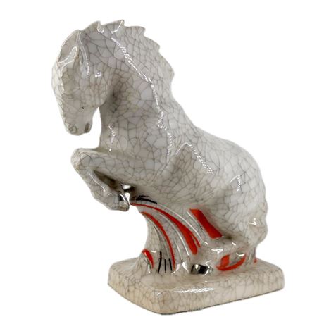 Vintage Ceramic Horse Sculpture