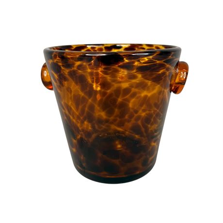 Blown Glass Ice Bucket