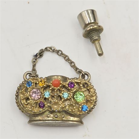 Vtg. Metal Perfume Atomizer