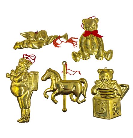 XL Dept. 56 Brass Ornaments