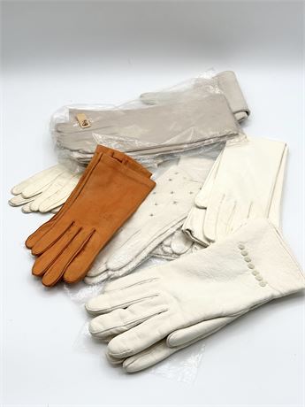 8 Pairs Vintage Women's Gloves