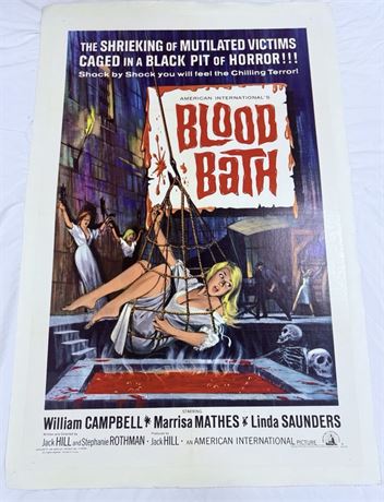 Blood Bath Original Linen Backed 27x41” Movie Poster