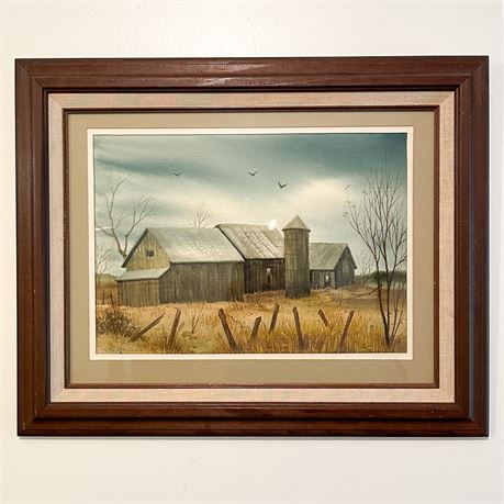 Framed and Signed Watercolor Painting