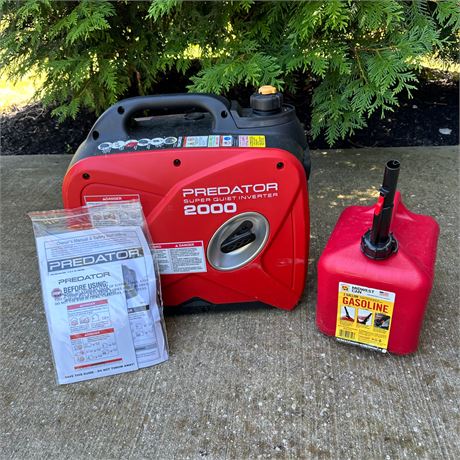 Predator Super Quiet Gasoline Powered Inverter Generator
