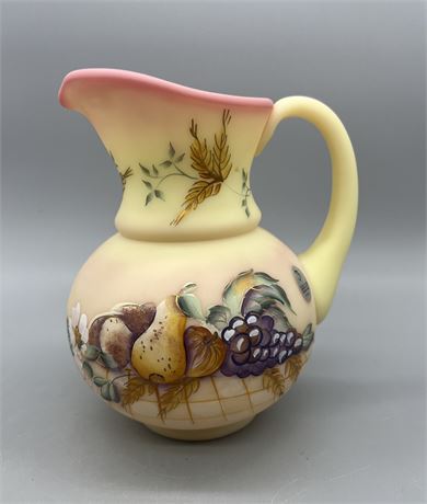 Fenton Burmese Pitcher
