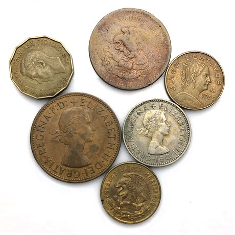 Assorted Collectible Vintage World Coins